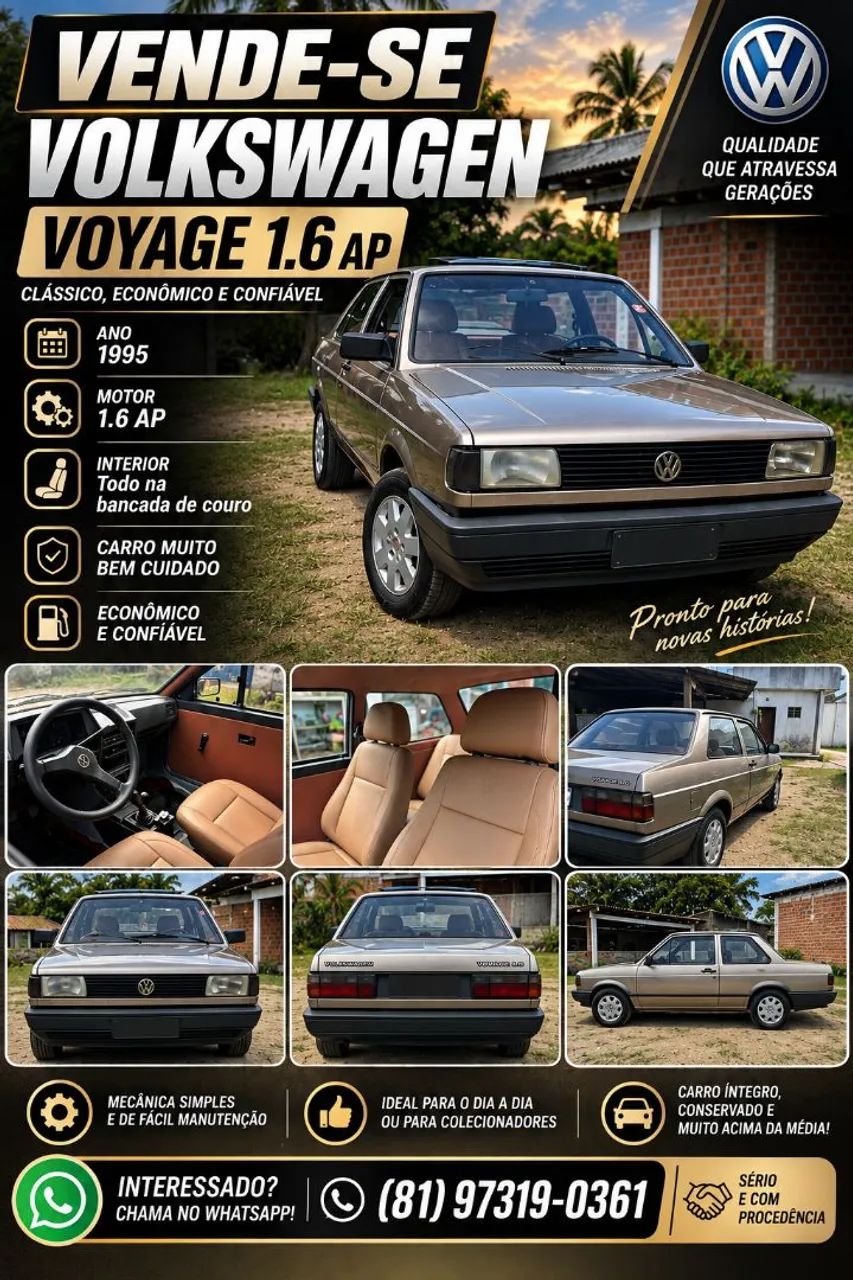Volkswagen Voyage C/cl/fox 1.6 (álcool) 1995