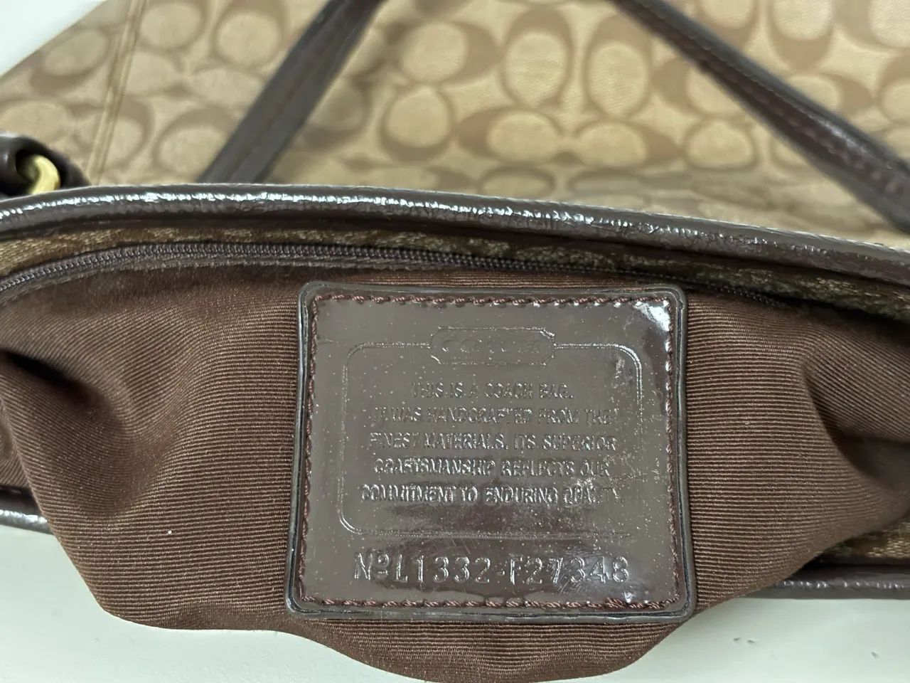 Bolsa ORIGINAL Coach Peyton Signature Zip Top Tote - Foto 2