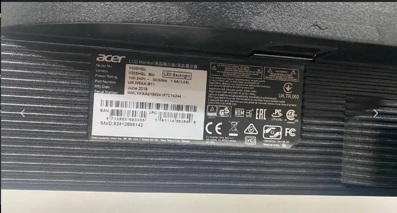 MONITOR ACER V206HQL (ITEM 1) - Foto 3