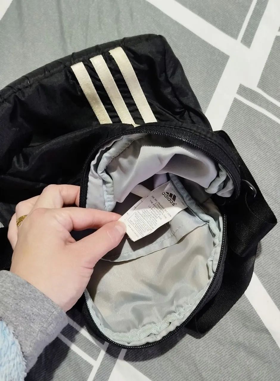 Bolsa Adidas shoulder bag preta  - Foto 3