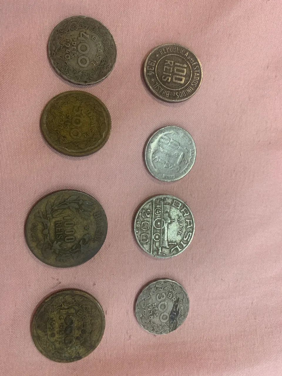 Lote de 8 moedas de R éis  - Foto 2