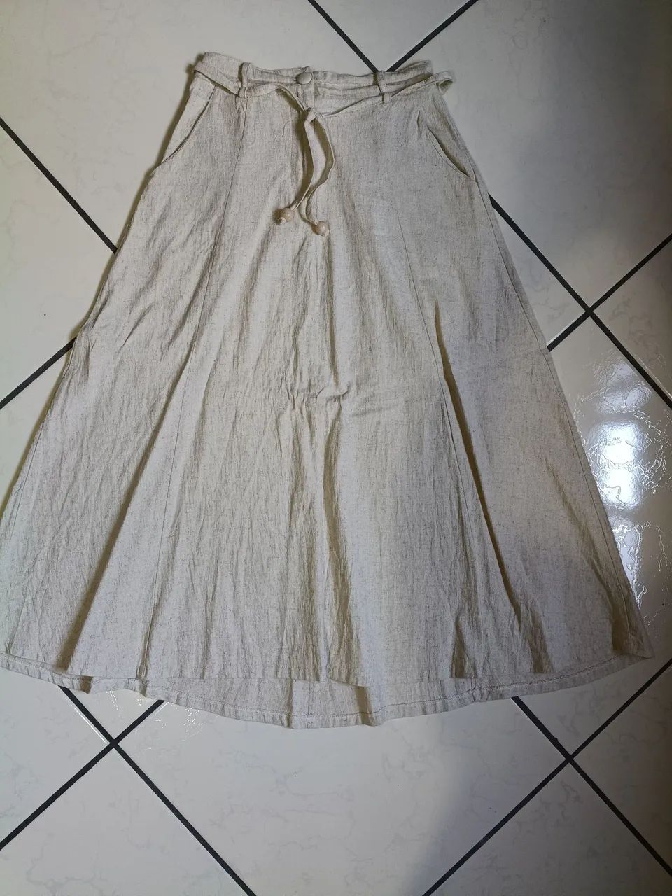 Vendo saia  longa de linho - Foto 2