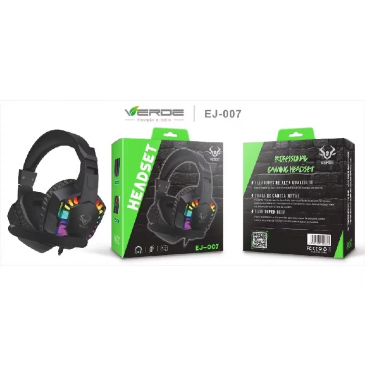 Headset gamer profissional com Microfone e RGB  - Foto 5