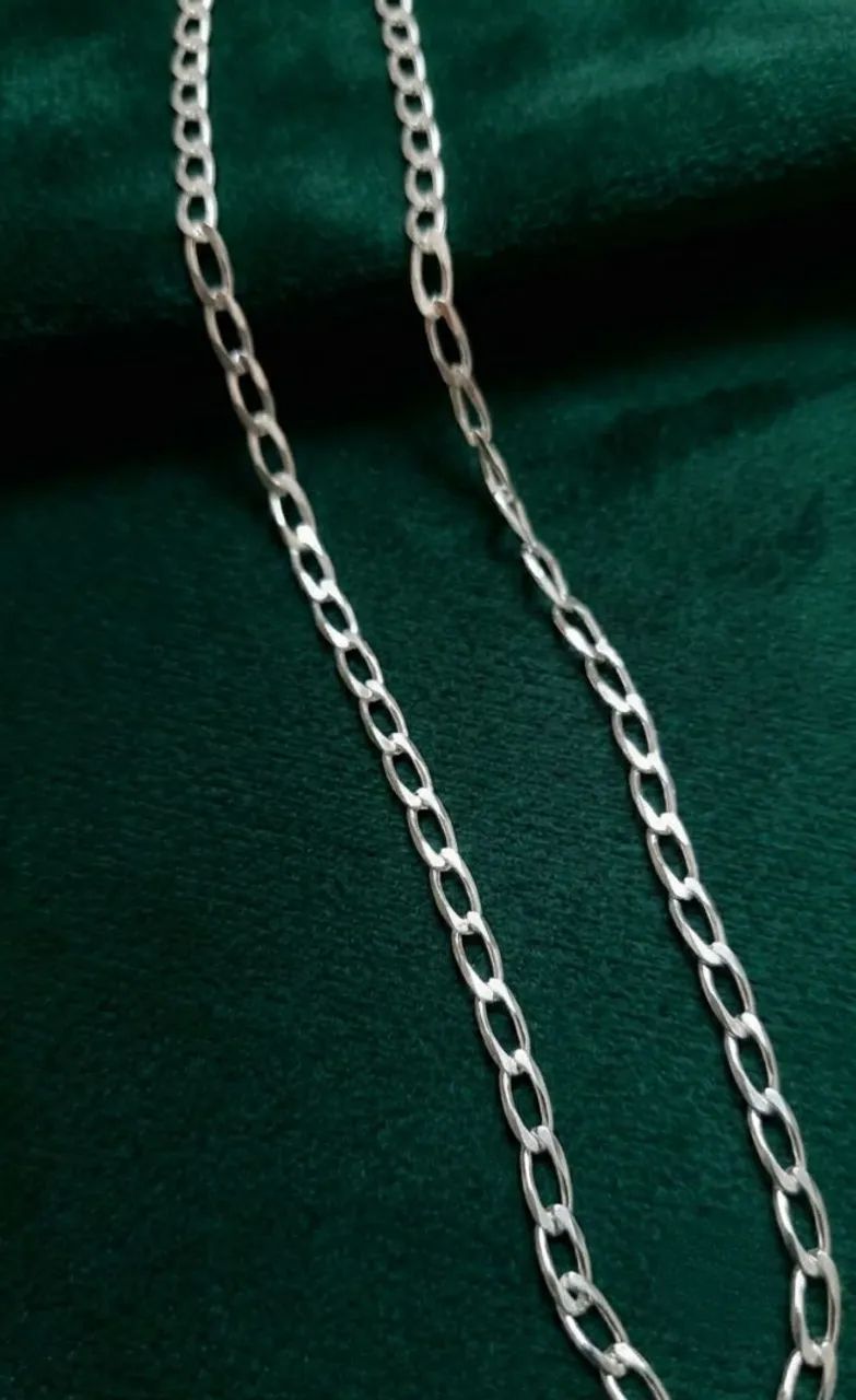 Corrente masculina prata 925 - Foto 2