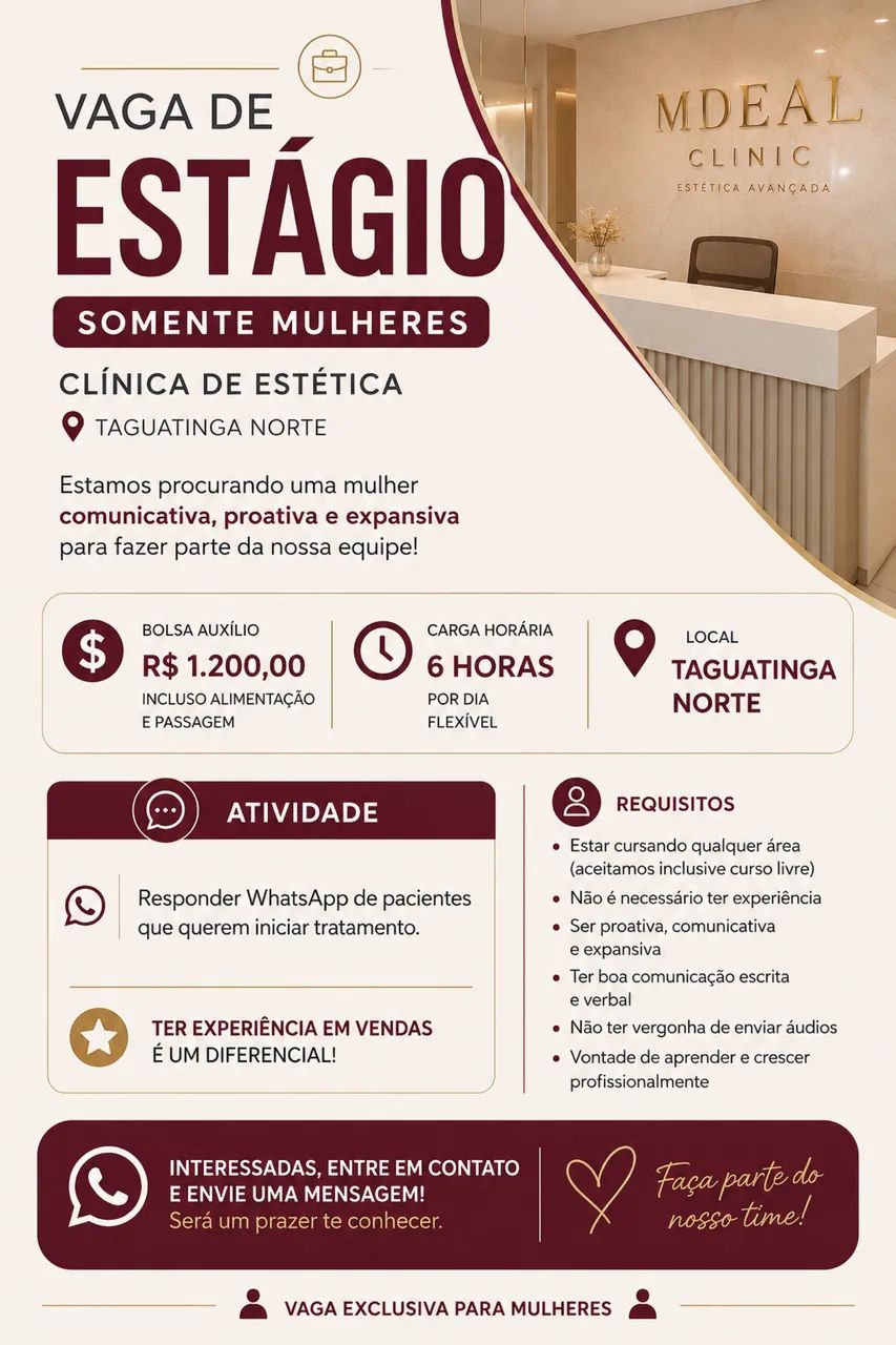 Estágio para mulheres
