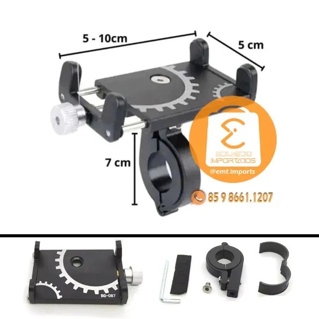 Suporte Moto Bike para Celular Trava Alumínio SUP-7456 - Foto 3