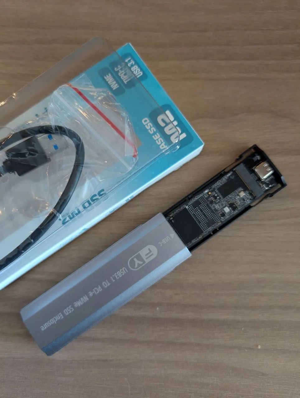 SSD NVMe 1 Terabyte compatível com PS5/PC/Mac  escaneado e sem bad blocks + case externo - Foto 5