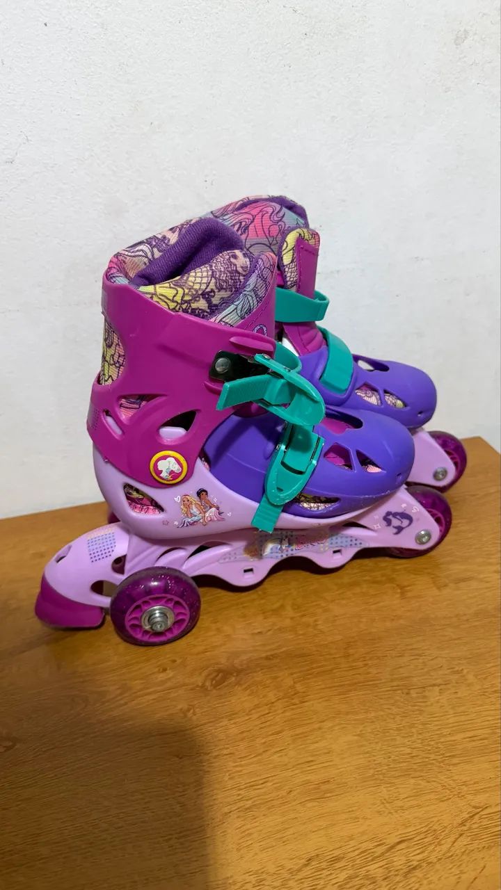 Kit Patins Infantil Completo com Capacete e Proteções