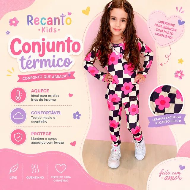 Conjuntos Térmicos Infantis - Foto 4