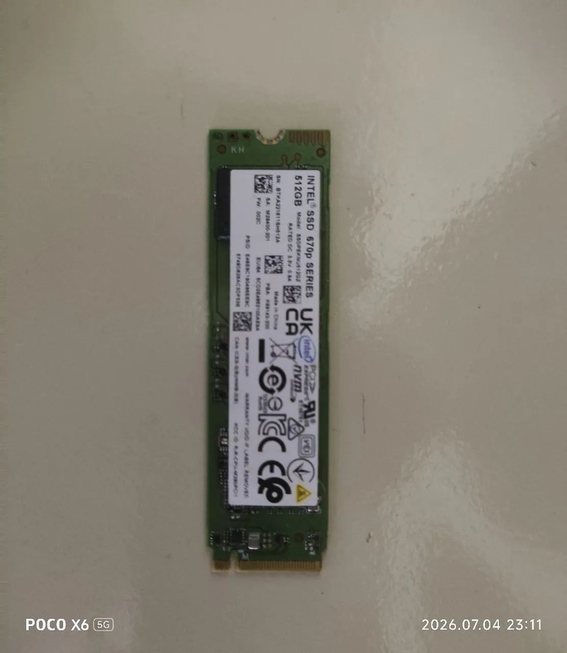 SSD nvme 512GB