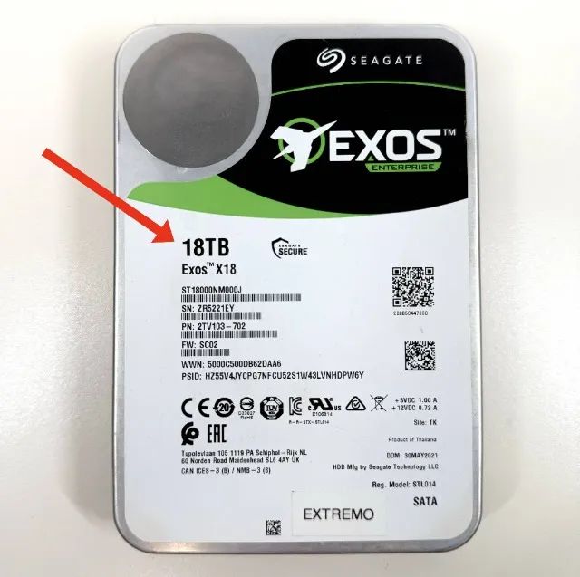 HD 18TB Seagate Exos X18 7200RPM SATA USB para Notebook Lenovo
