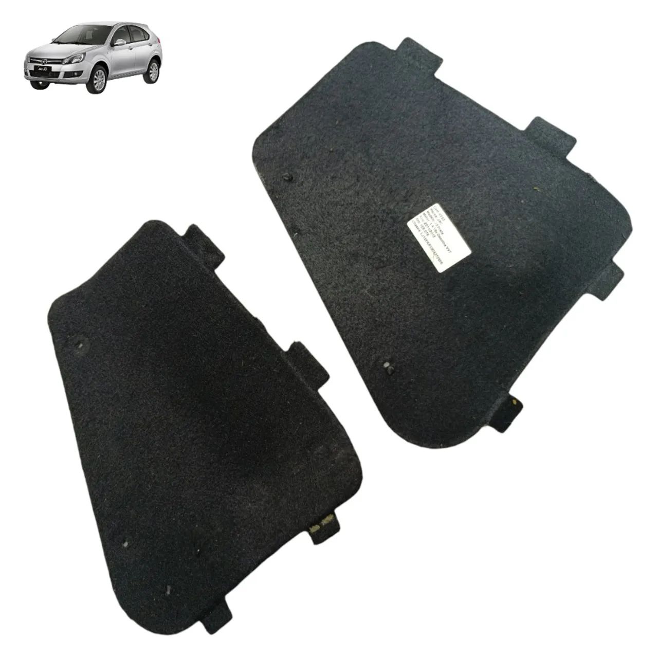 Par Tampa Forro Lateral Porta Malas Jac J3 Hatch 2011 2012 - Peças
