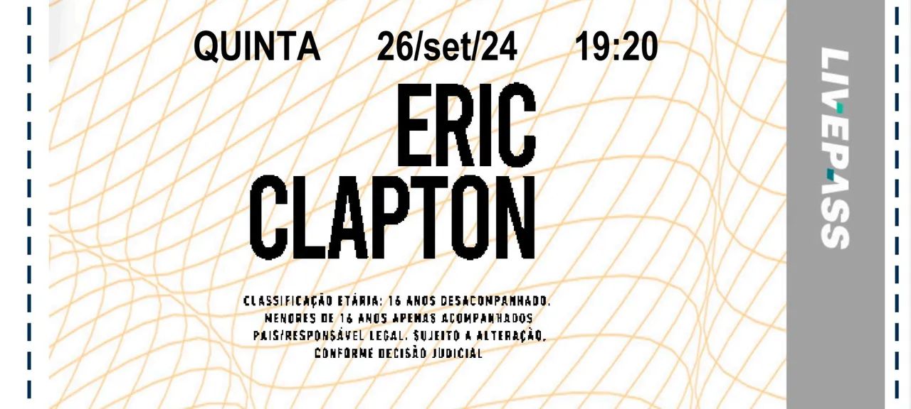 Copo da Turnê do Eric Clapton 2024 - Foto 2