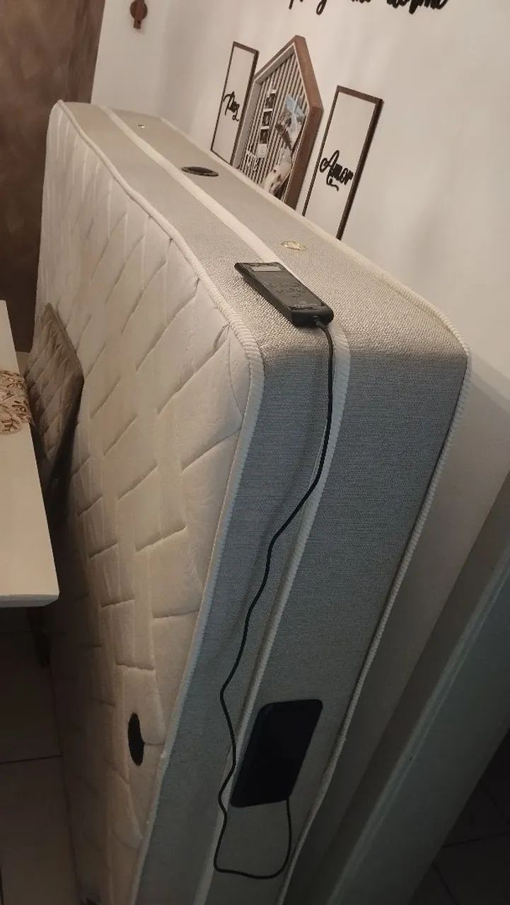Vendo colchão Magnético com massageador e luzes terapêuticas  - Foto 4