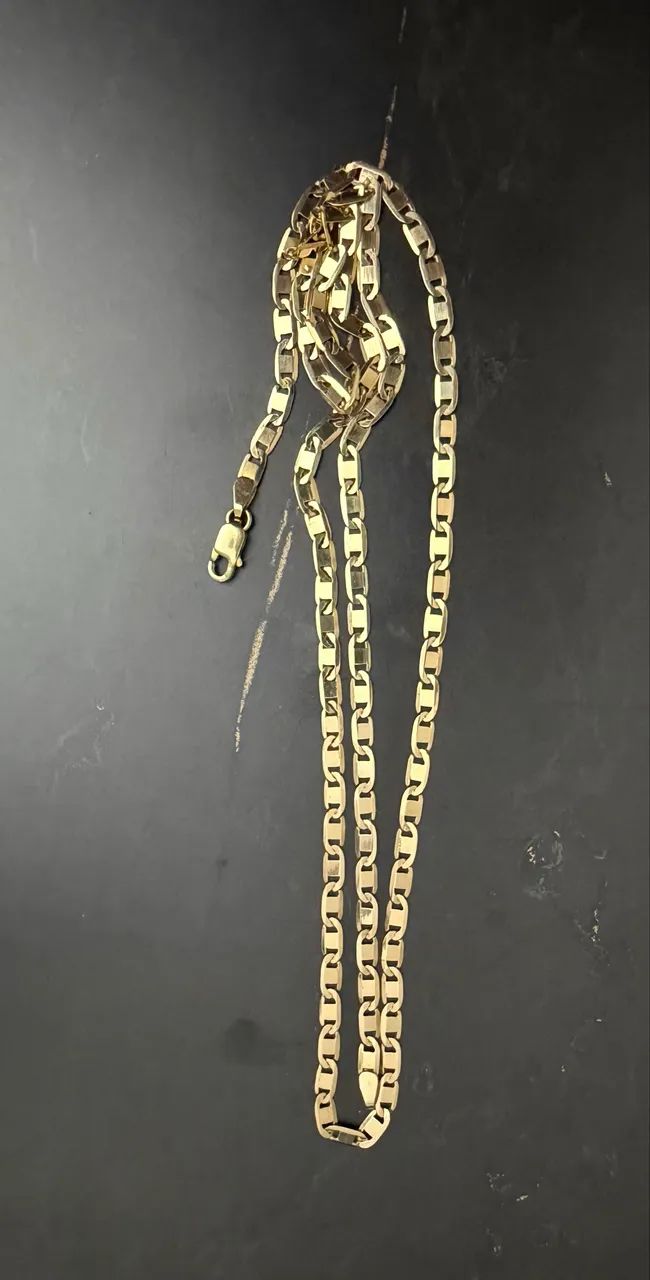 Corrente ouro 18k piastrine 12.5g 63cm - Foto 4