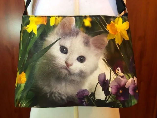 Bolsa Estampa Gatinho Importado - Foto 2