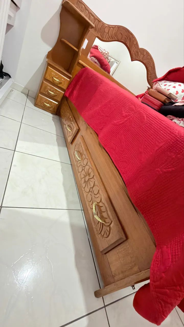 Vendo cama de madeira original  - Foto 3