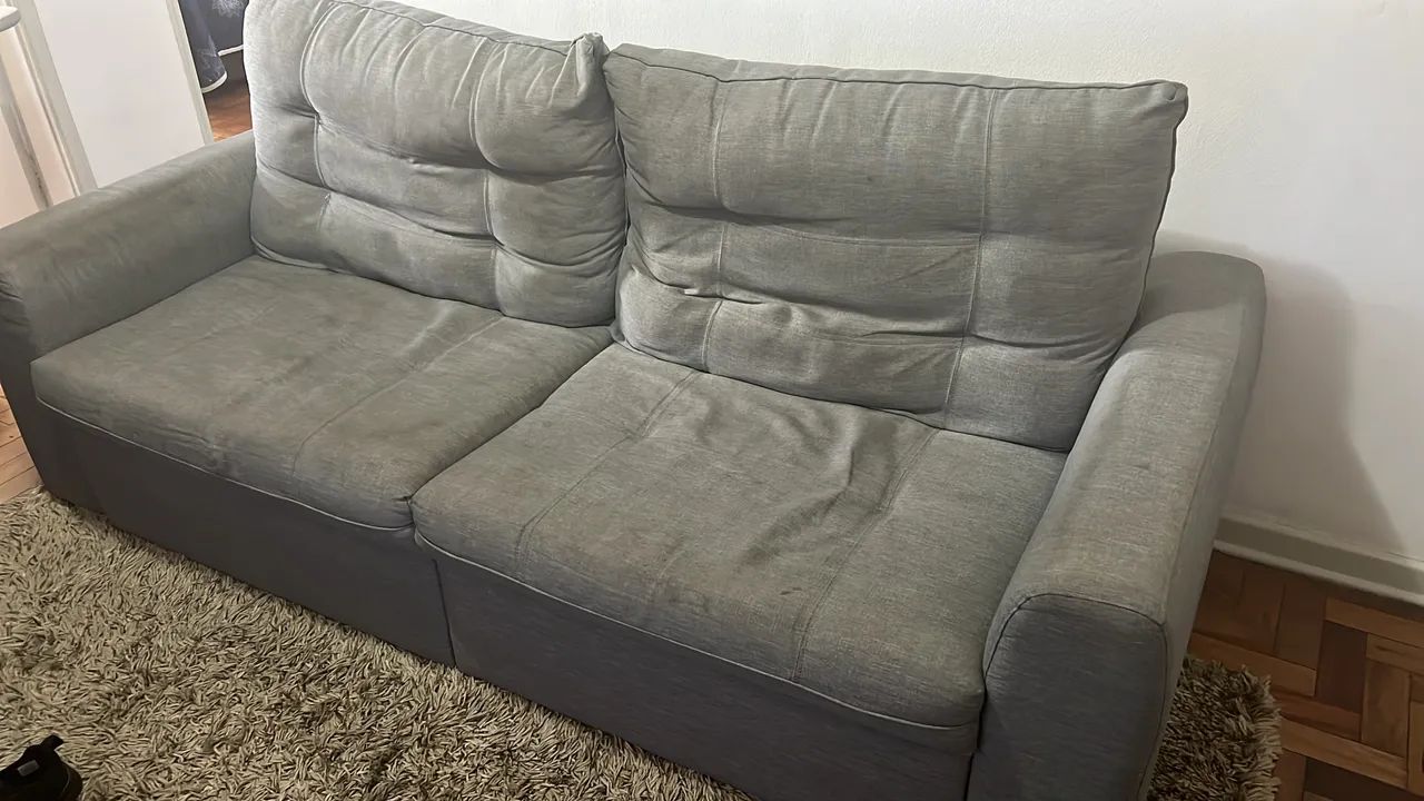 Sofa Retrátil Doha Stitch 3 lugares - Foto 5