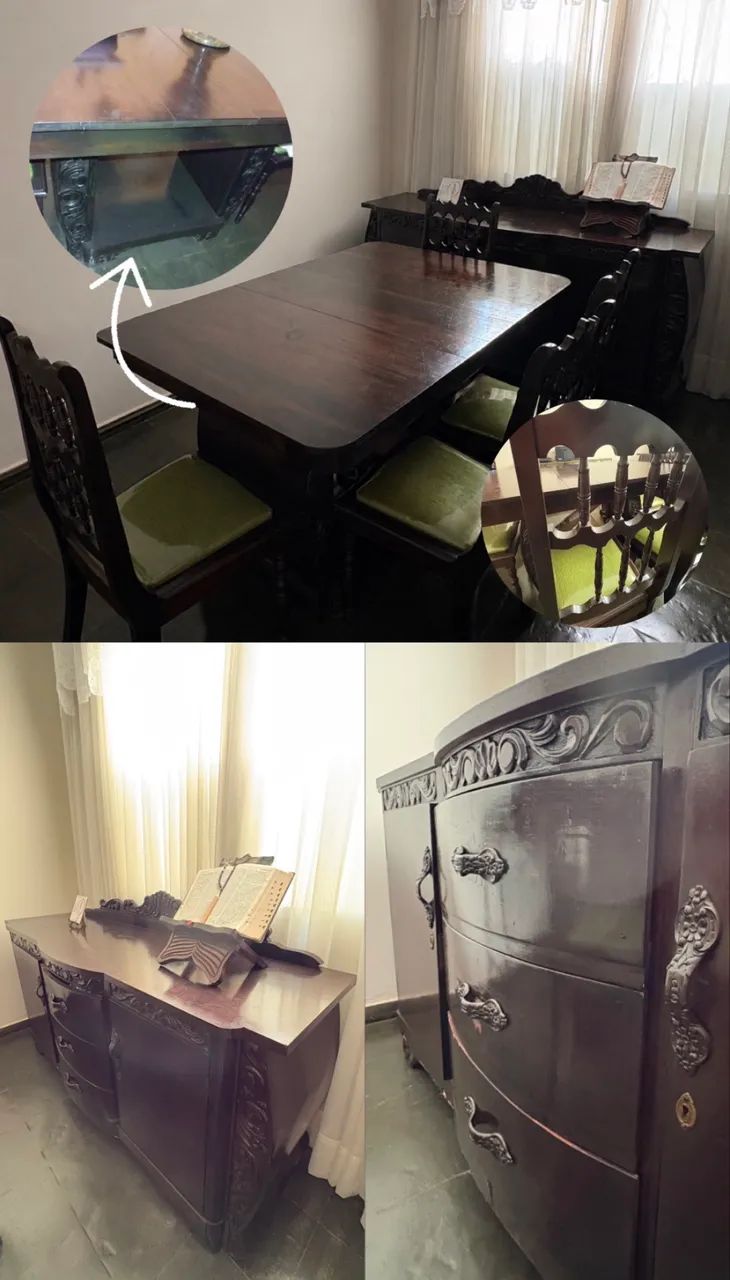 Mesa com 6 cadeiras + Aparador  - Foto 4