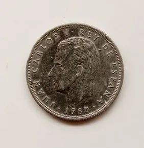 moeda Copa do Mundo Espanha 82- 5 pesetas - Foto 2