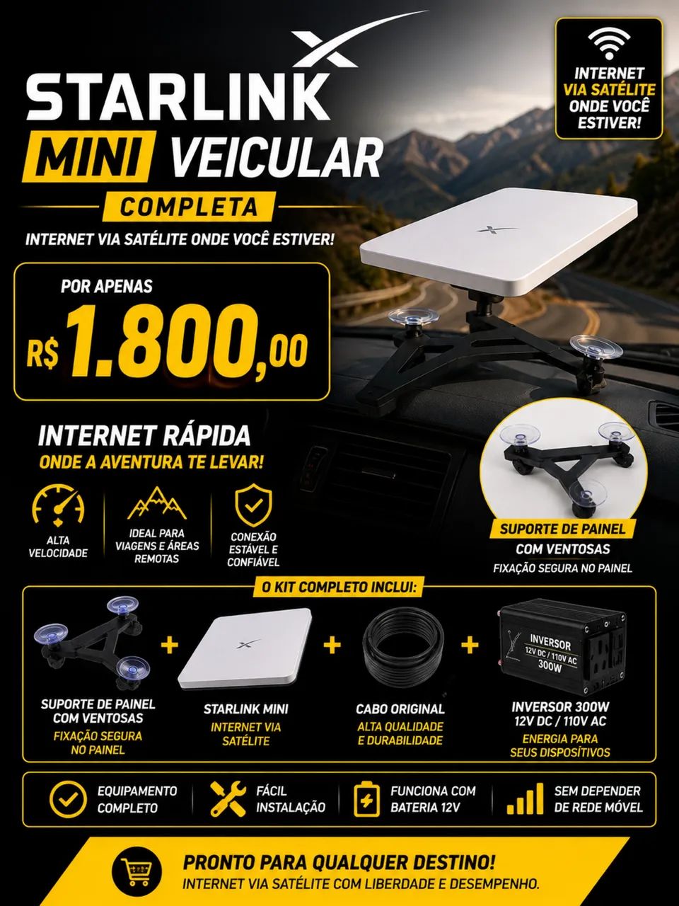 Star link Mini completa 