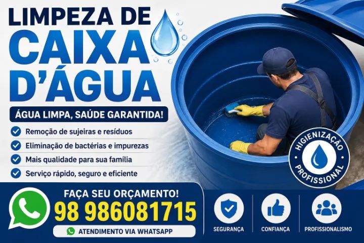 LIMPEZA DE CAIXA E CISTERNA