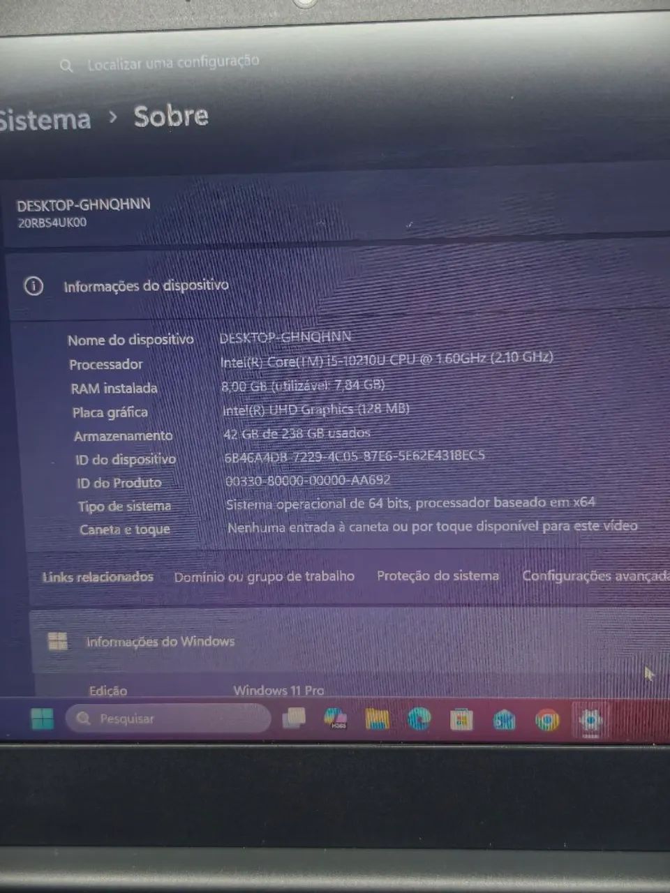 NOTEBOOK LENOVO THINKPAD E14 I5 8GB 256GB - Foto 5