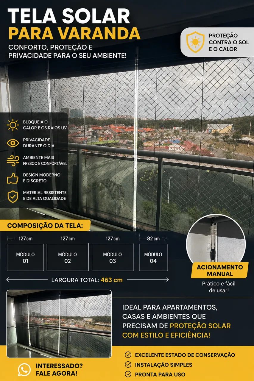 Tela solar 3% 