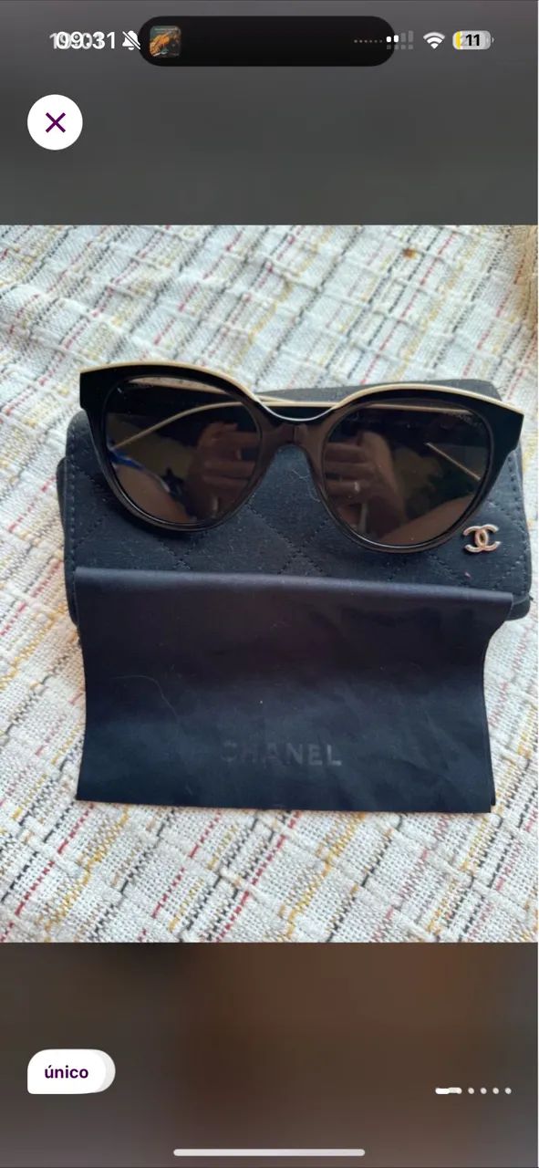 óculos chanel original - luxo impecável