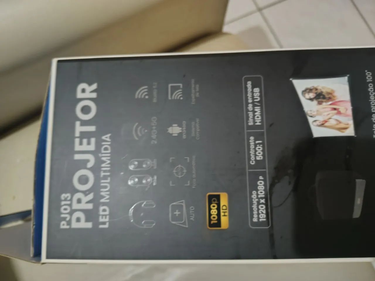 Projetor Knup em estado de novo com caixa e acessórios  - Foto 4