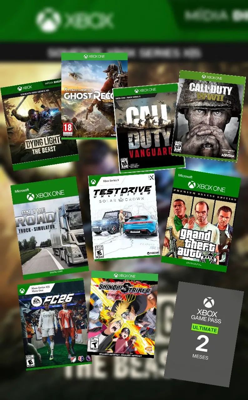 Jogos Xbox one 