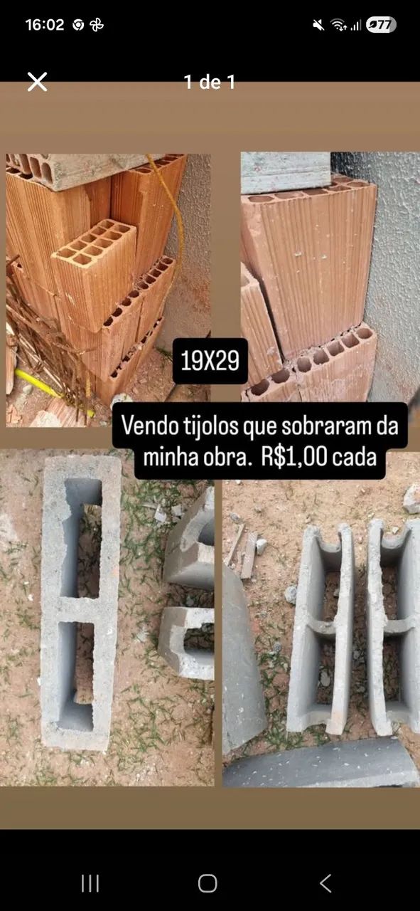 Vendo tijolos