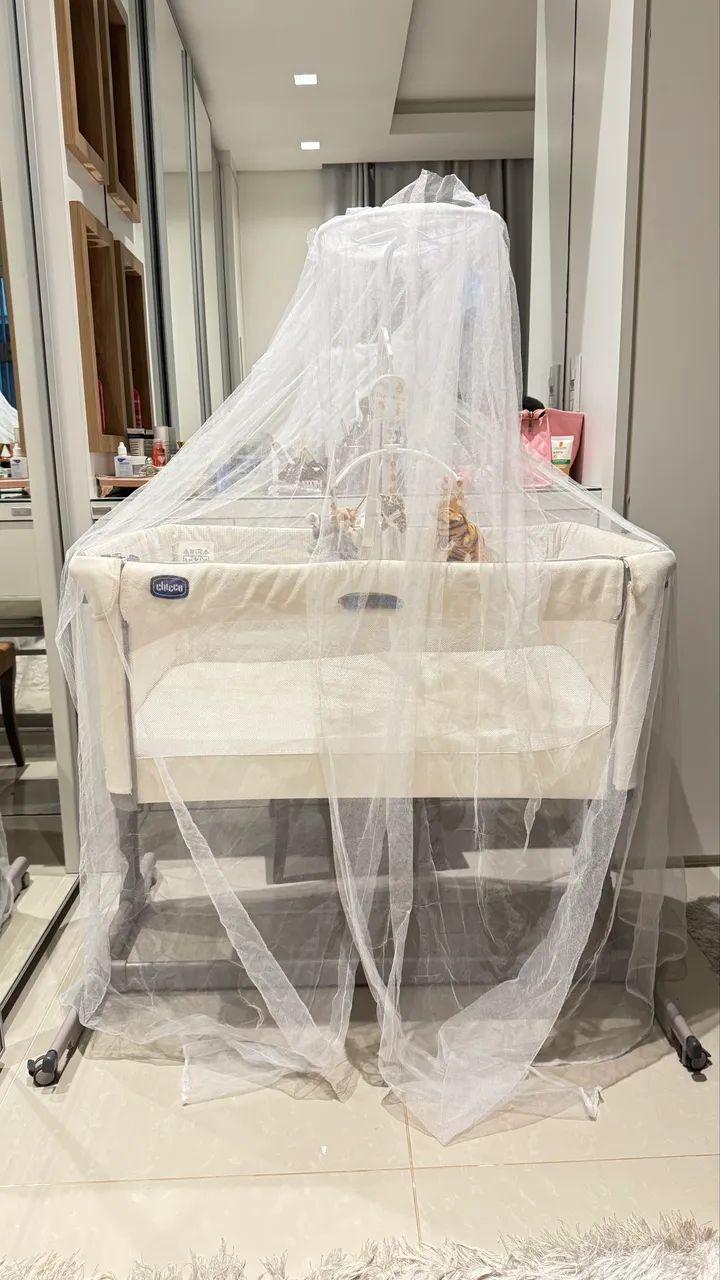 Berço Moisés,custou 2.500 vendo por 1.000 marca Chicco SEMINOVO - Foto 5