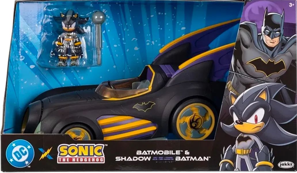 Shadow Batman e Batmovel Jakks Sonic lacrado - Foto 2