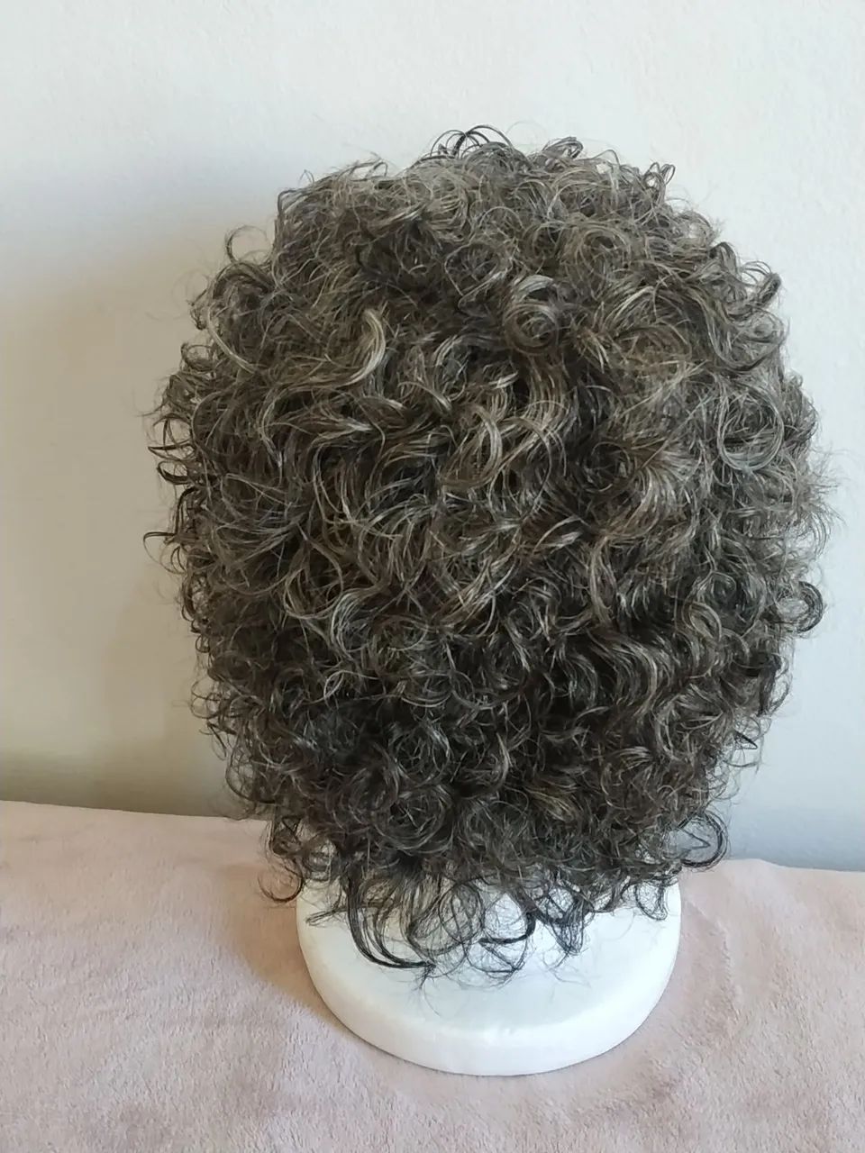 Peruca Grisalha Nova Cabelo Humano  - Foto 5
