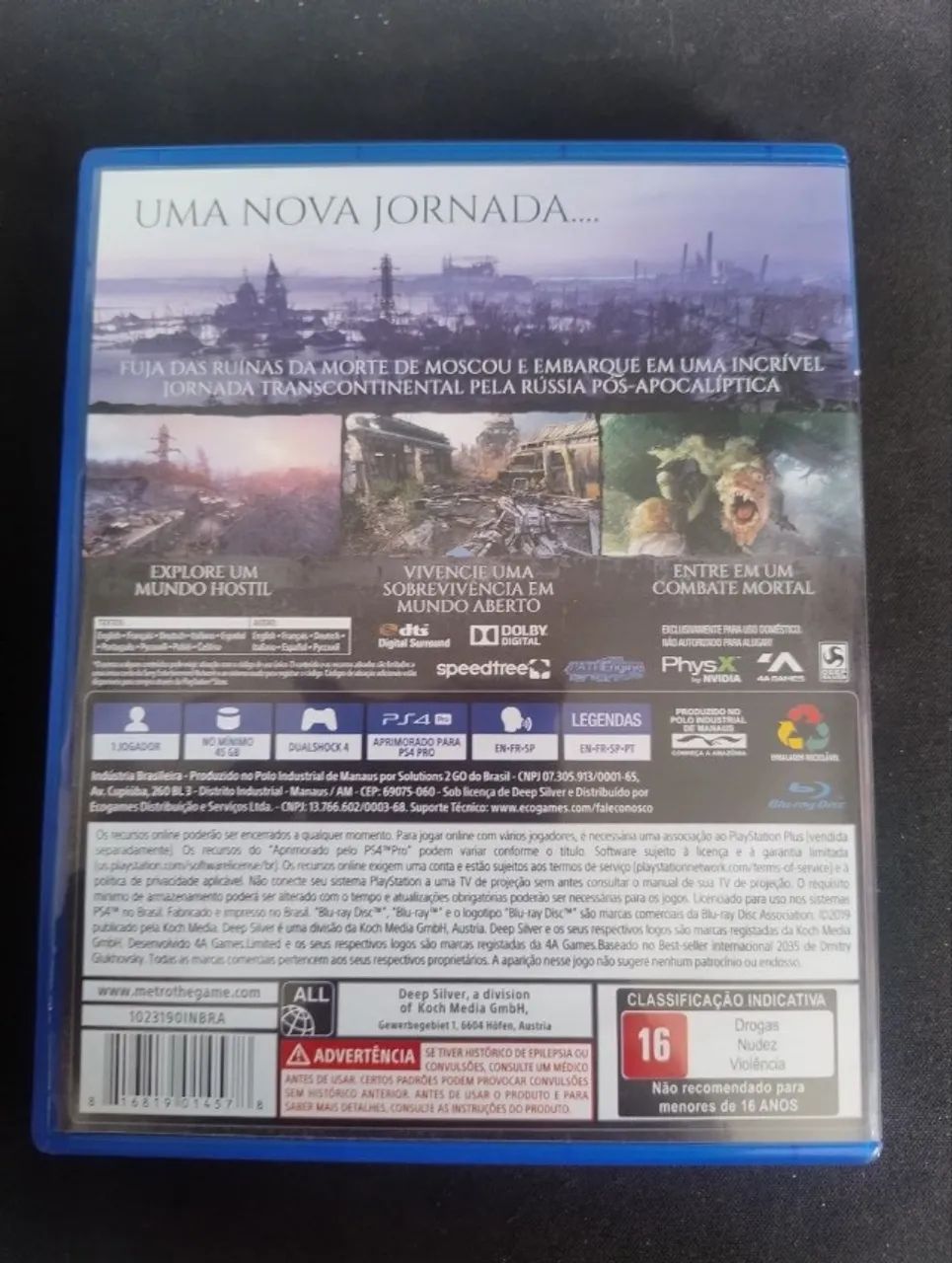 Metro Exodus Ps4 Mídia Física- Faço envio - Foto 2