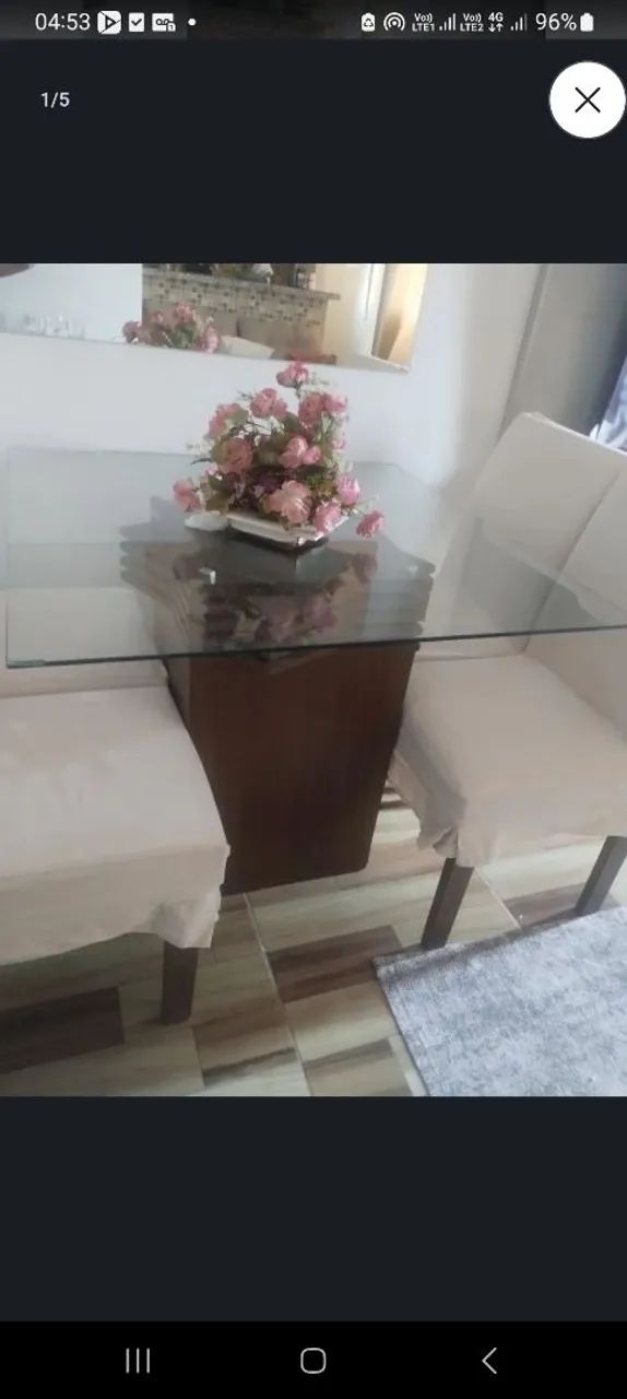 Mesa 4 cadeiras 