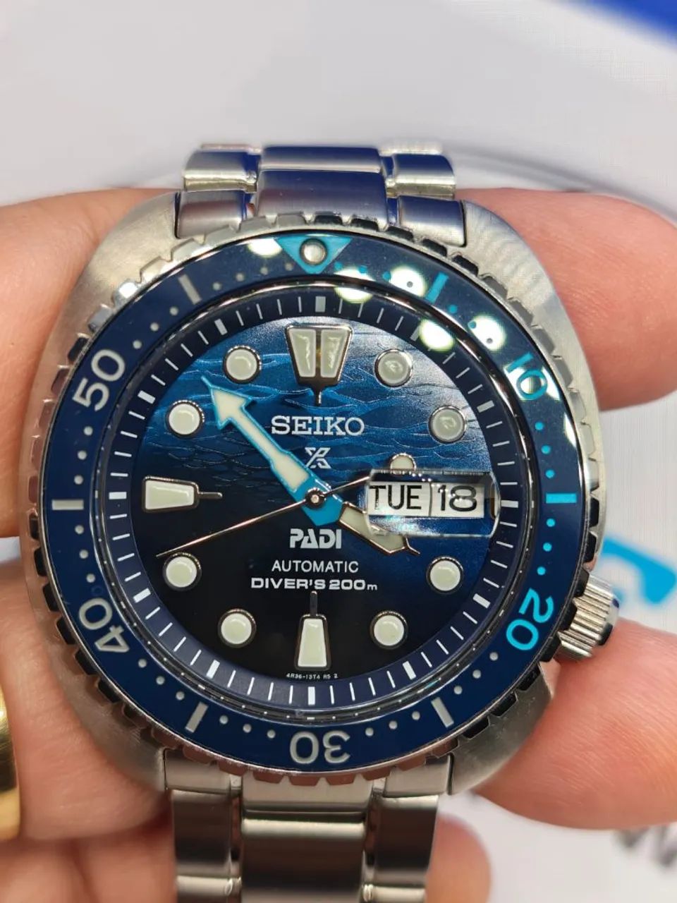 RELOGIO SEIKO TURTLE GREAT BLUE - Foto 2