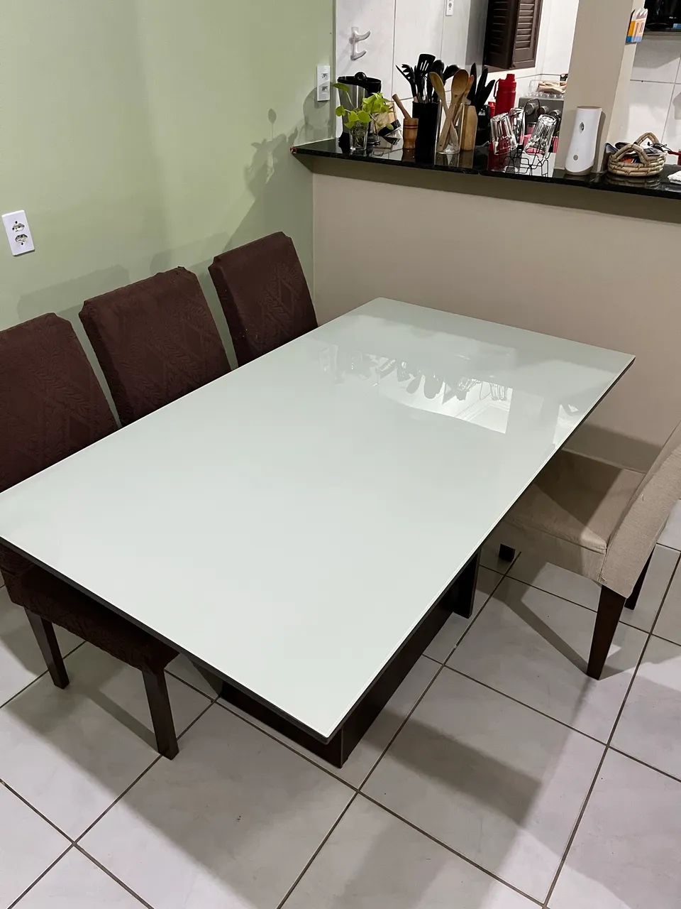 Mesa de vidro 6 lugares  - Foto 3