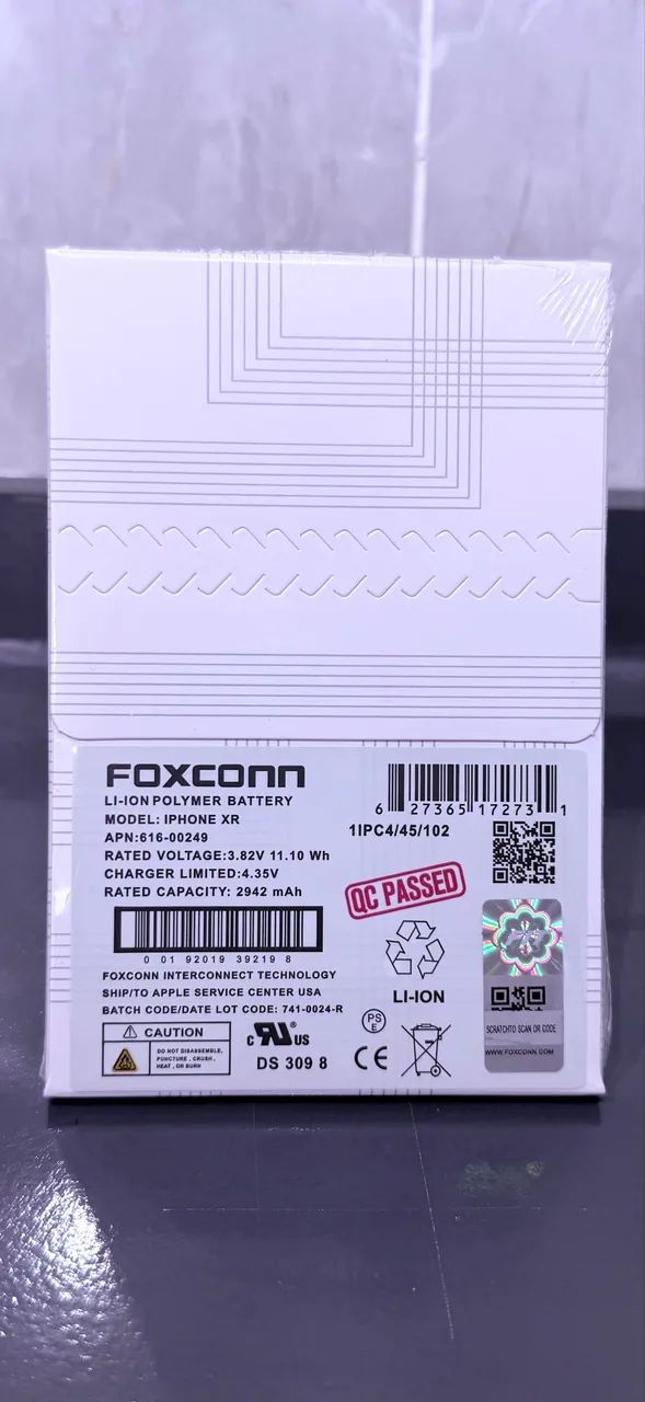 BATERIA IPHONE XR/11 FOXCONN ORIGINAL COM GARANTIA