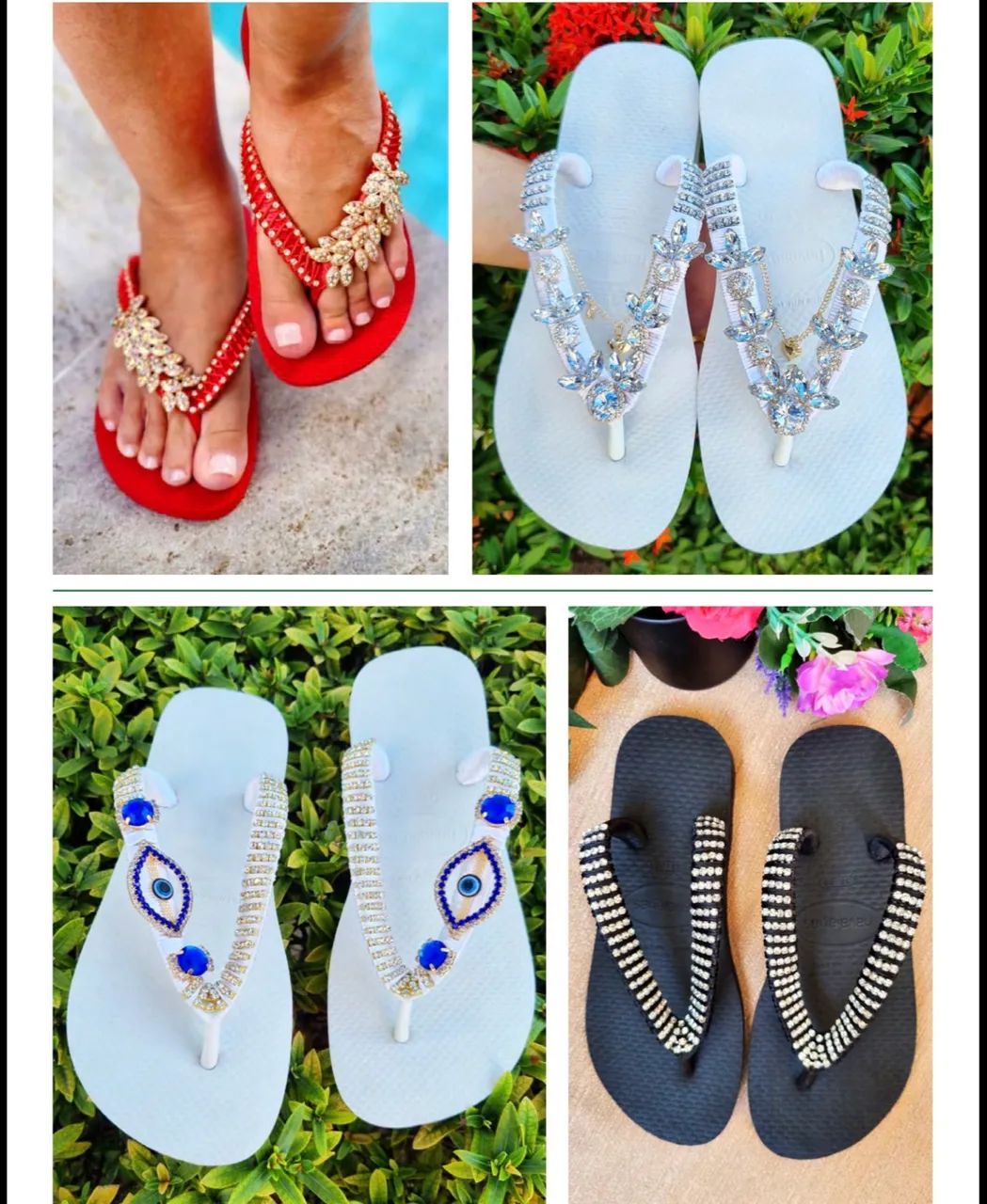 Chinelos Customizados na Havaianas Original  - Foto 3