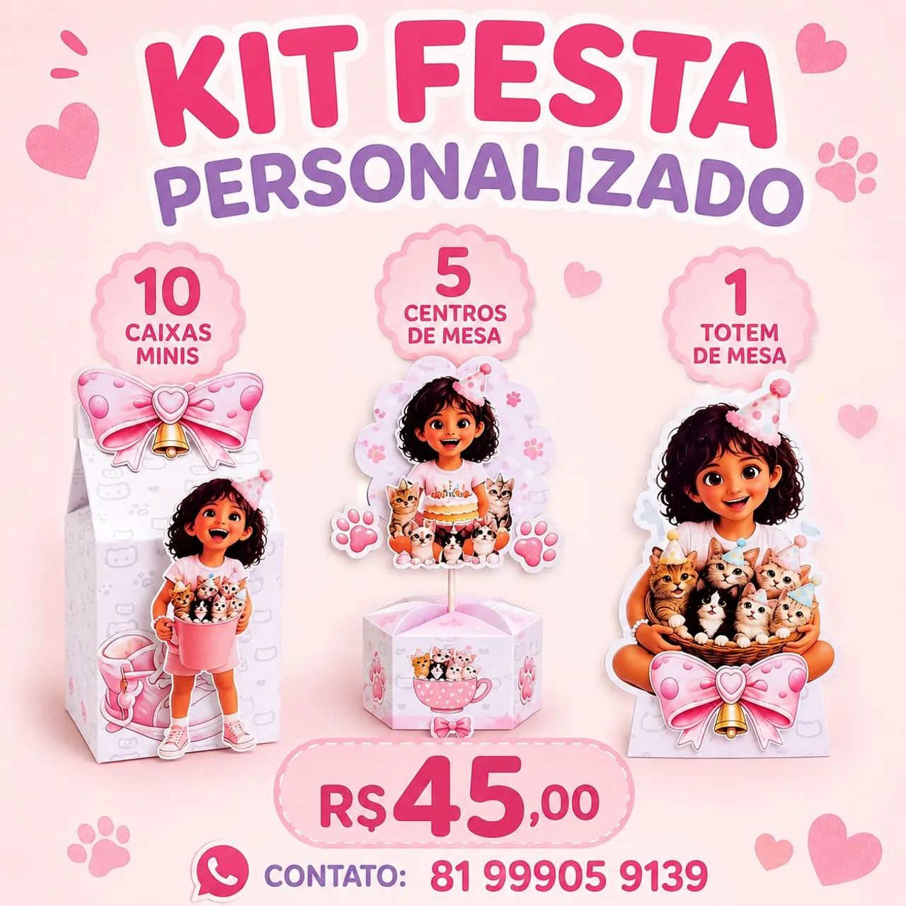 Kit festa personalizado 
