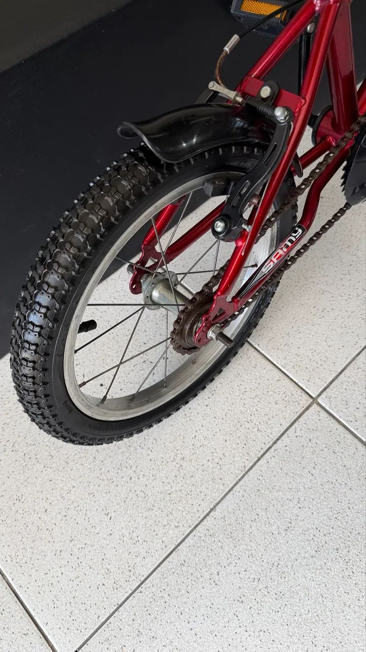 Bicicleta aro 16 já com os aro alumínio e com raios  - Foto 3