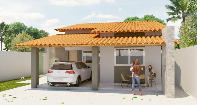 Luis Correia -124m2 Linda Casa de Praia 3 quartos e com Area de Lazer - Foto 2