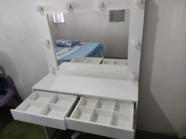 Penteadeira Camarim em MDF - Branco R$ 750 - Foto 6