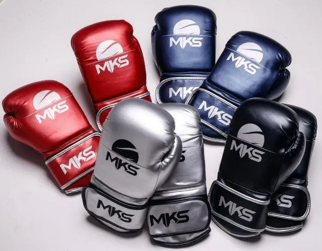 Luva MKS Boxe Muay Thai Caneleira Aparador chute