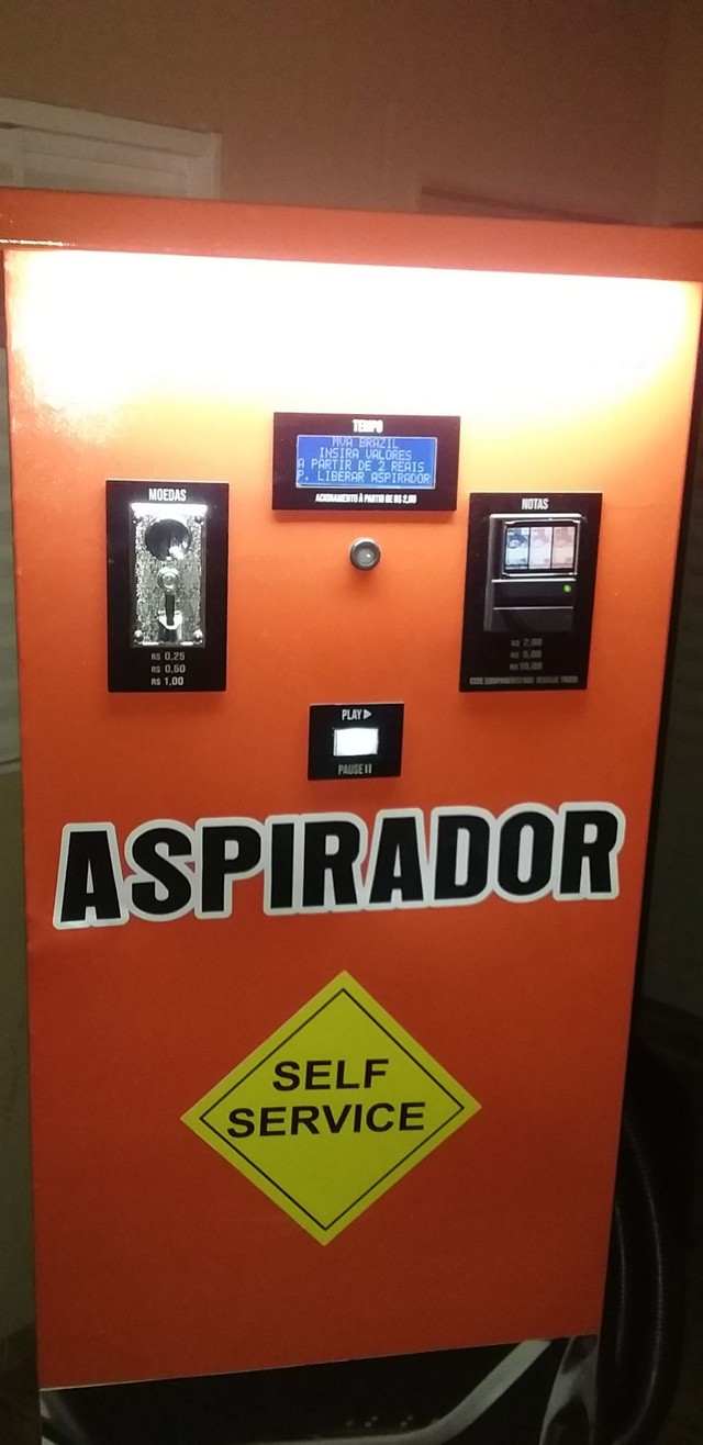 Aspirador de pó self-service com noteiro e moedeiro  - Foto 2