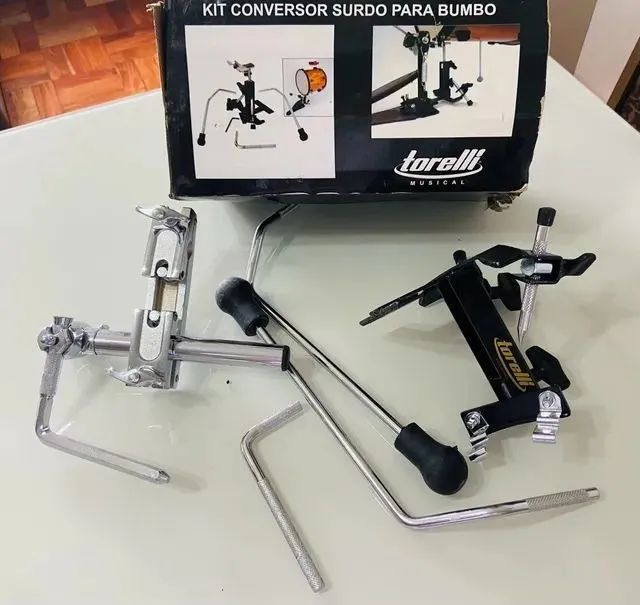 Kit conversor de surdo para bumbo novo na caixa