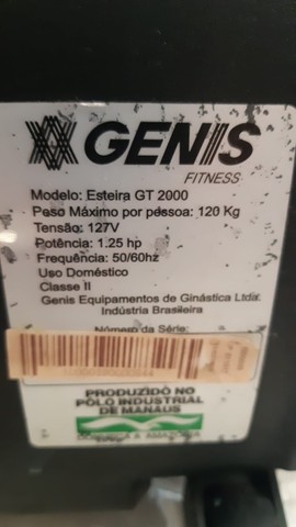 Esteira Polishop Genis GT 2000