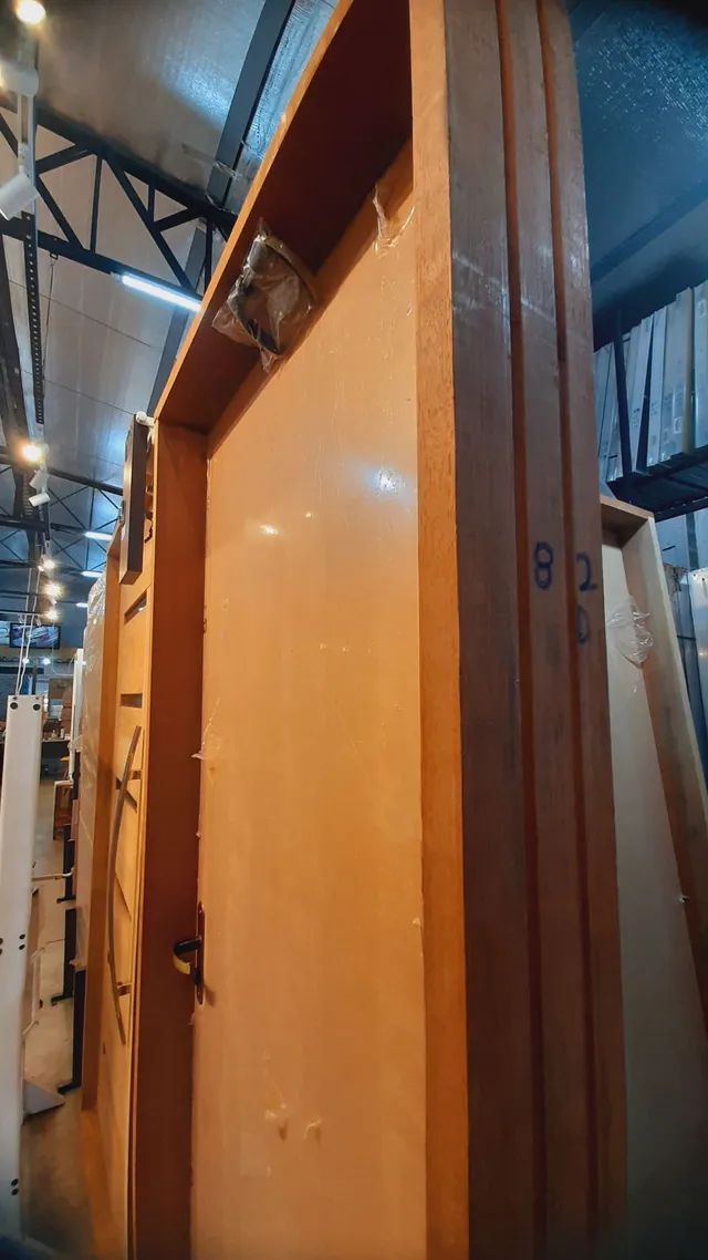 Porta Montada Mogno lisa - Foto 2